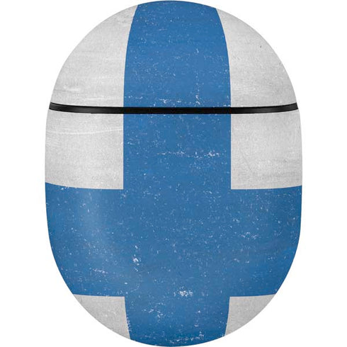 Finland Flag Distressed Google Pixel Buds Skin